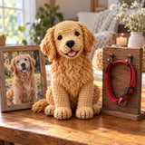 Custom Crochet Pet Portrait + Memorial Collar Sign Set – made from your photo