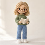 Custom Crochet Portrait Doll from Photo