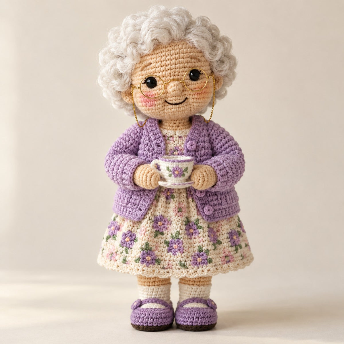 Custom Crochet Portrait Doll for Mom, Nana or Grandma