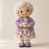 Custom Crochet Portrait Doll for Mom, Nana or Grandma