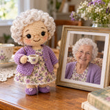 Custom Crochet Portrait Doll for Mom, Nana or Grandma – made from your photo