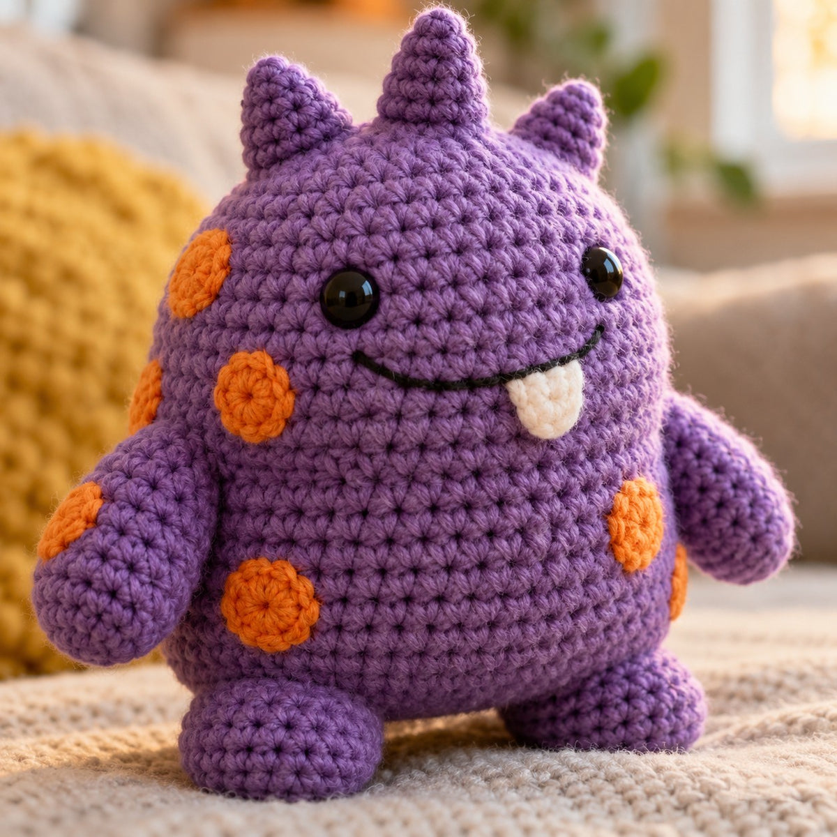 Custom Plush from Kid's Drawing – handmade crochet detail