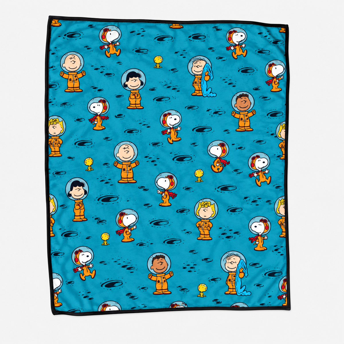 Little Space Explorers Moon Mission Adventure Throw Blanket