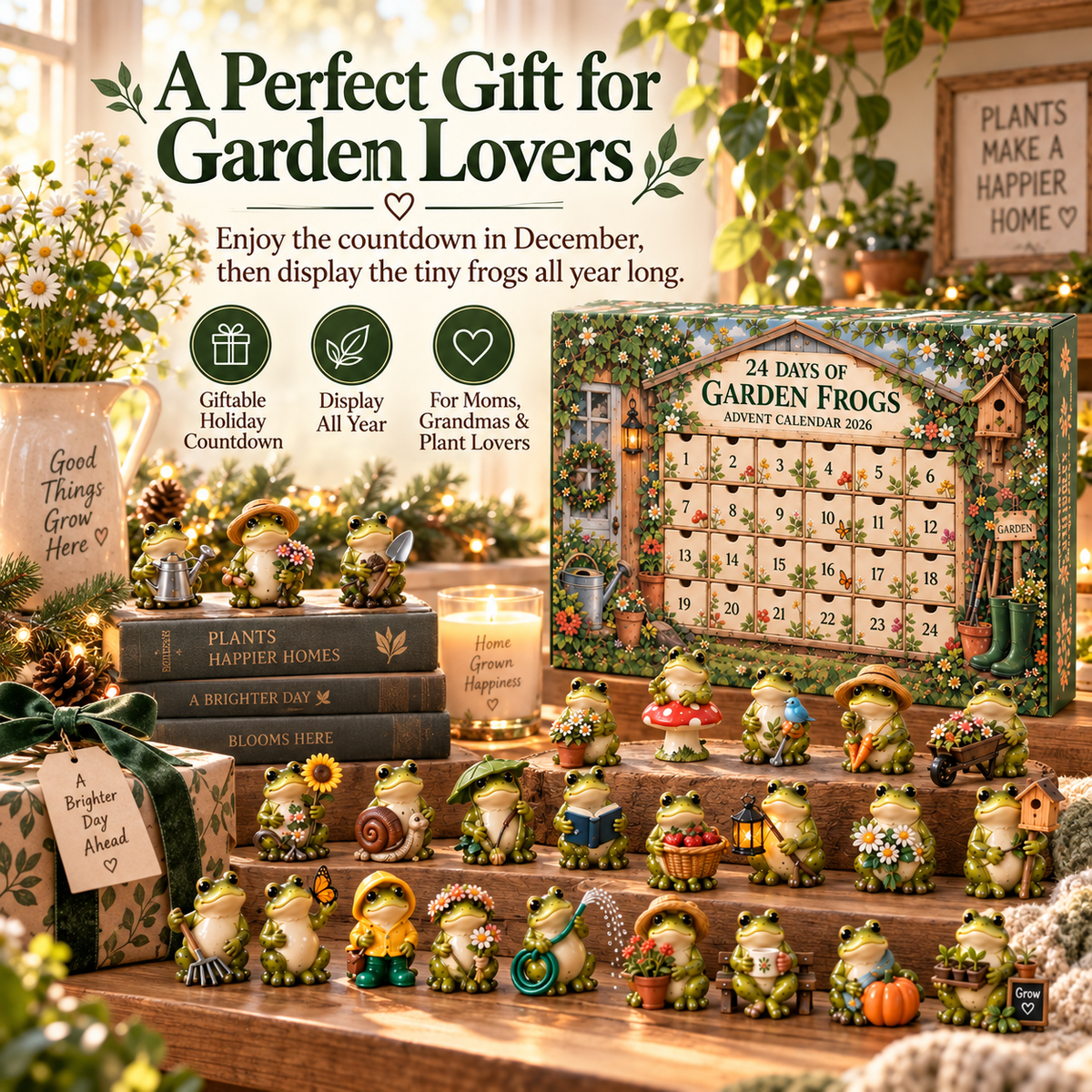Garden Frog Advent Calendar – 24 Little Frog Friends
