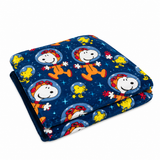 Cosmic Puppy Space Adventure Starry Night Throw Blanket