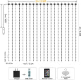 Smart Pixel Christmas Curtain Lights – 400 RGB LEDs, App Control