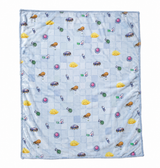 Sky Blue Magical Treasure Hunt and Fantasy Adventure Blanket