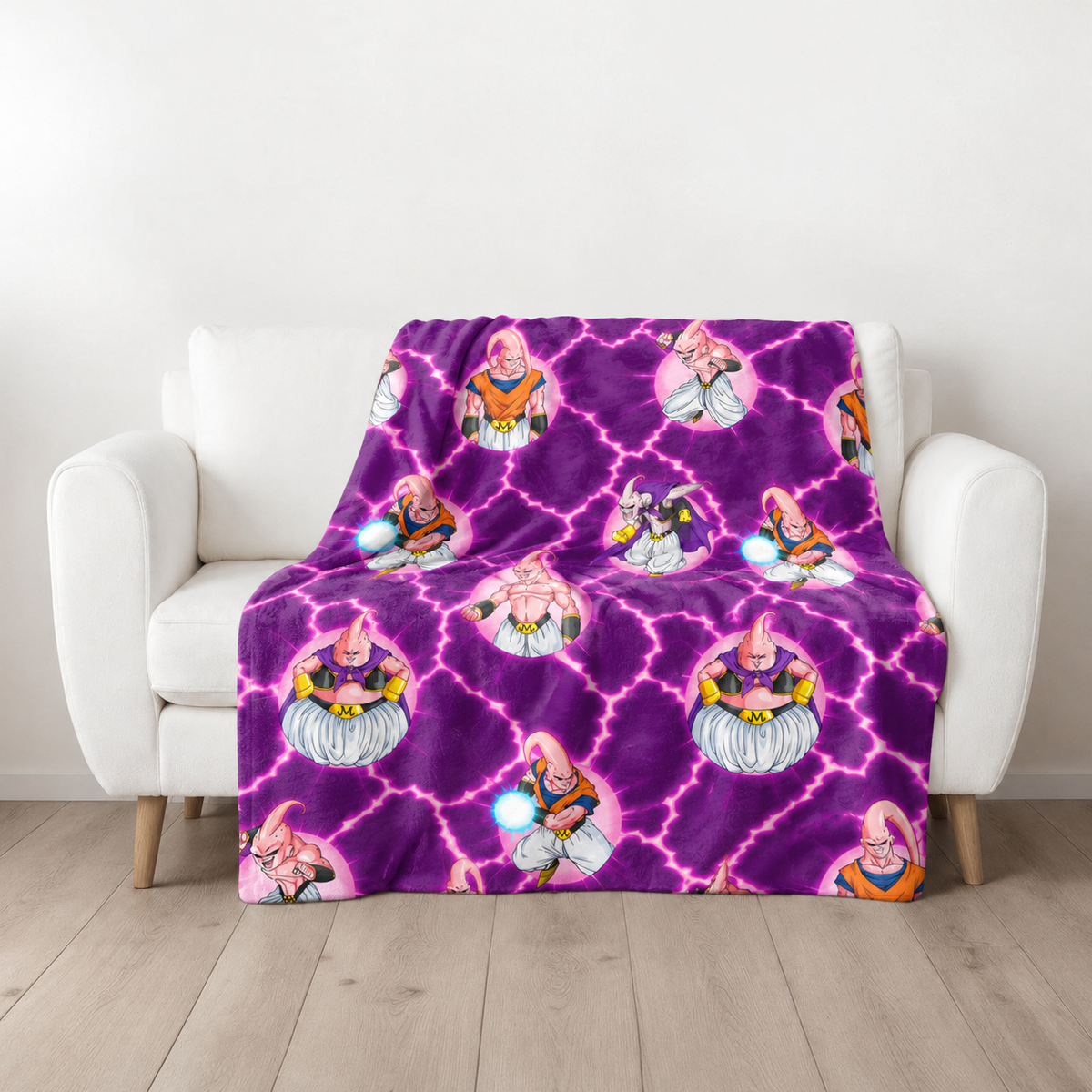 Purple Lightning Power Battle and Epic Warrior Legends Blanket