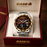 FM Red Tractor Heritage Watch - Personalized Men's Wrist Watch - Gift For Farmers