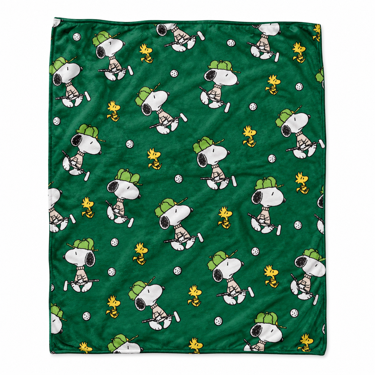 Playful Golf Day Cartoon Friends Throw Blanket