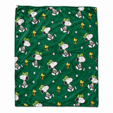 Playful Golf Day Cartoon Friends Throw Blanket