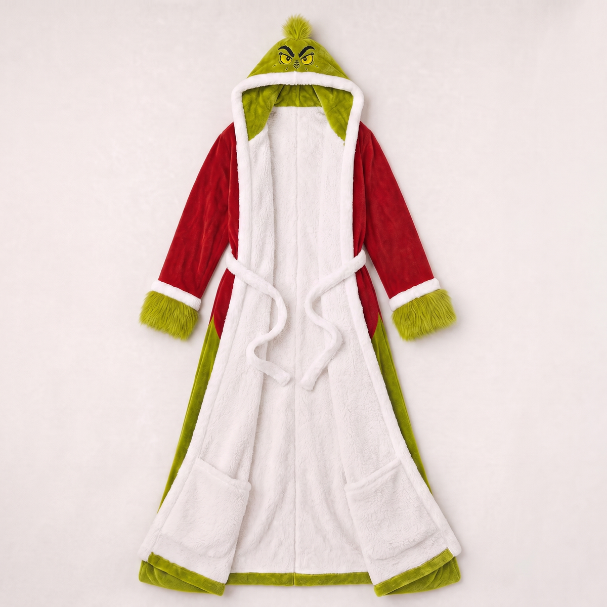 Christmas Grump Heated Hooded Robe – Sherpa Lined