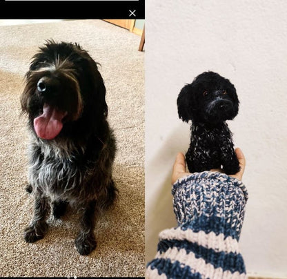 Craftzily - Custom Crochet Dog, Custom Stuffed Dog, Crochet Pet Memorial