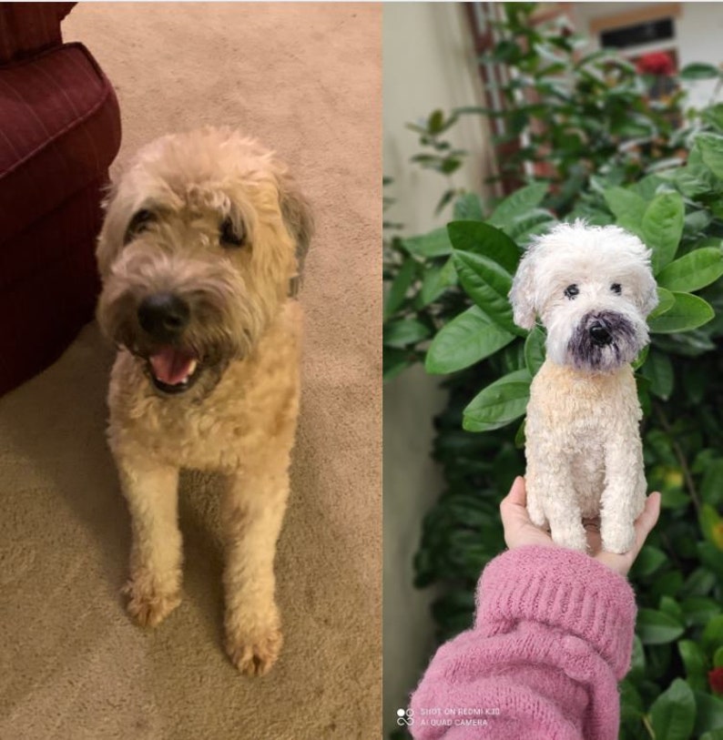 Craftzily - Custom Crochet Dog, Custom Stuffed Dog, Crochet Pet Memorial