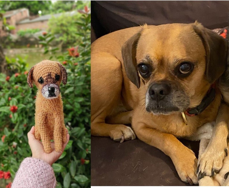 Craftzily - Custom Crochet Dog, Custom Stuffed Dog, Crochet Pet Memorial