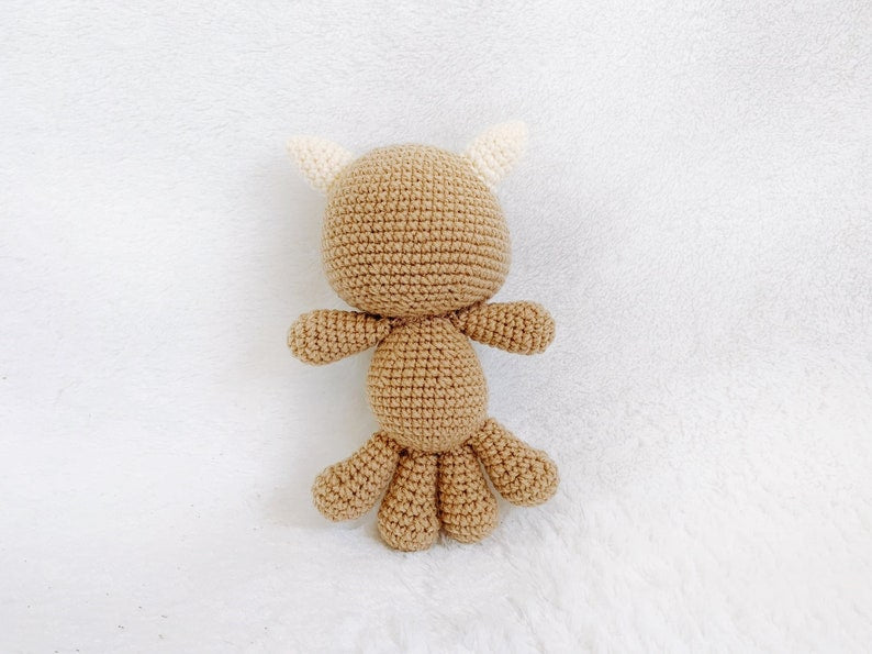 Craftzily - Little Mikey Teddy Bear Crochet doll, Monster Amigurumi, Crochet Monster, Halloween Gifts