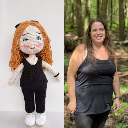 Craftzily - Wiffe Birthday Gift, Crochet Doll from photo, Girlfriend Custom Gift, Custom Crochet Portrait