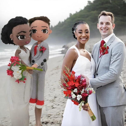 Craftzily Couple Doll Portrait Art Doll