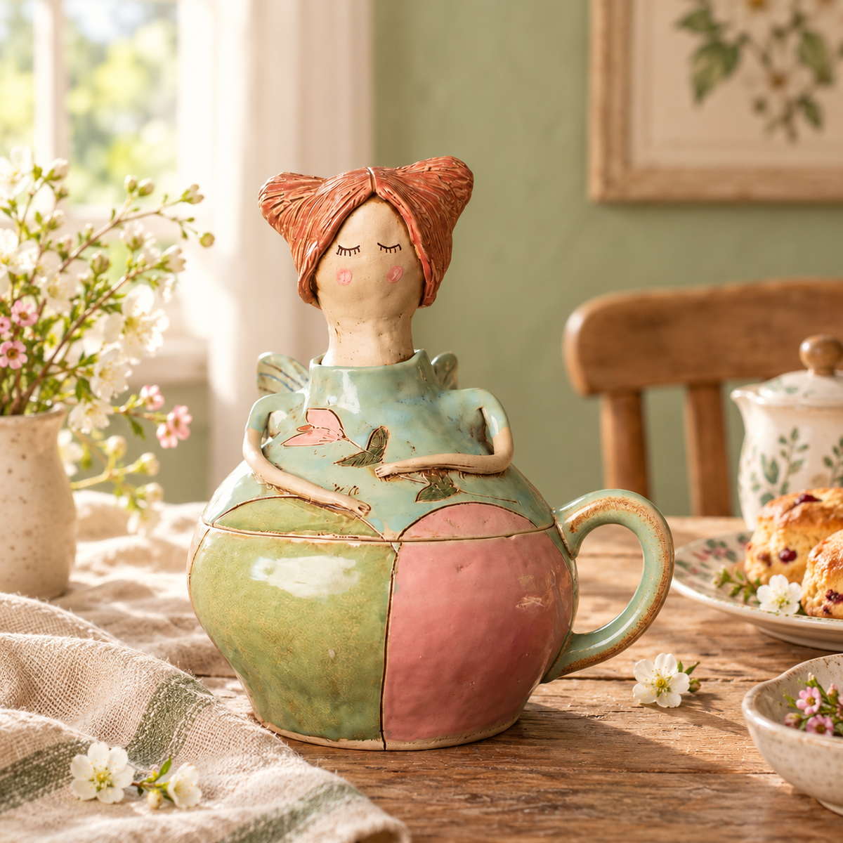 Handmade-Look Fairy Mug & Storage Jar – 2-in-1 Ceramic Keepsake