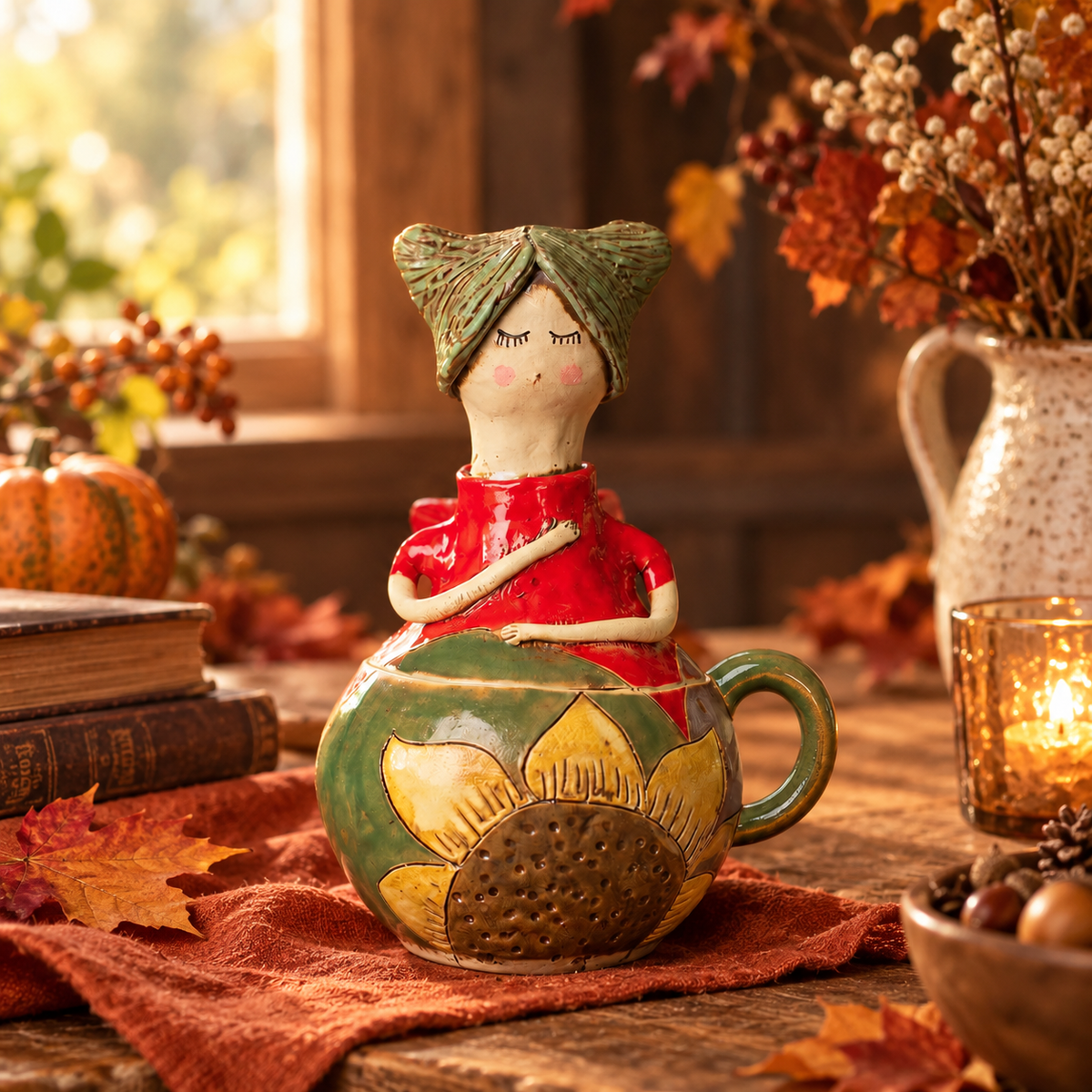 Handmade-Look Fairy Mug & Storage Jar – 2-in-1 Ceramic Keepsake