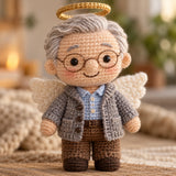 Personalized Memorial Crochet Doll – handmade crochet detail