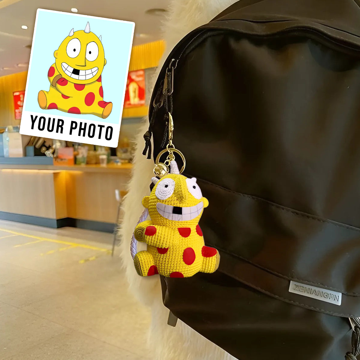 Craftzily - Custom Bag Keychain from Drawing, Keychains from Photos
