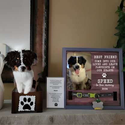 Craftzily - COMBO Custom Crochet Pet + Memorial Pet Collar Sign