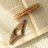 Personalized Wooden Book Page Holder – Just One More Page