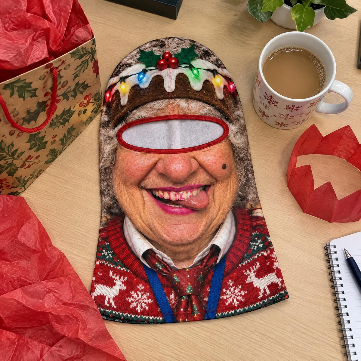 Secret Santa Funny Face Mask Balaclava