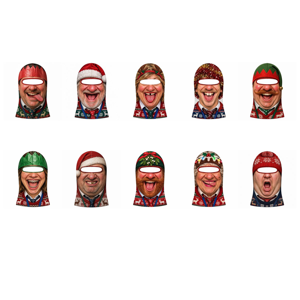 Secret Santa Funny Face Mask Balaclava