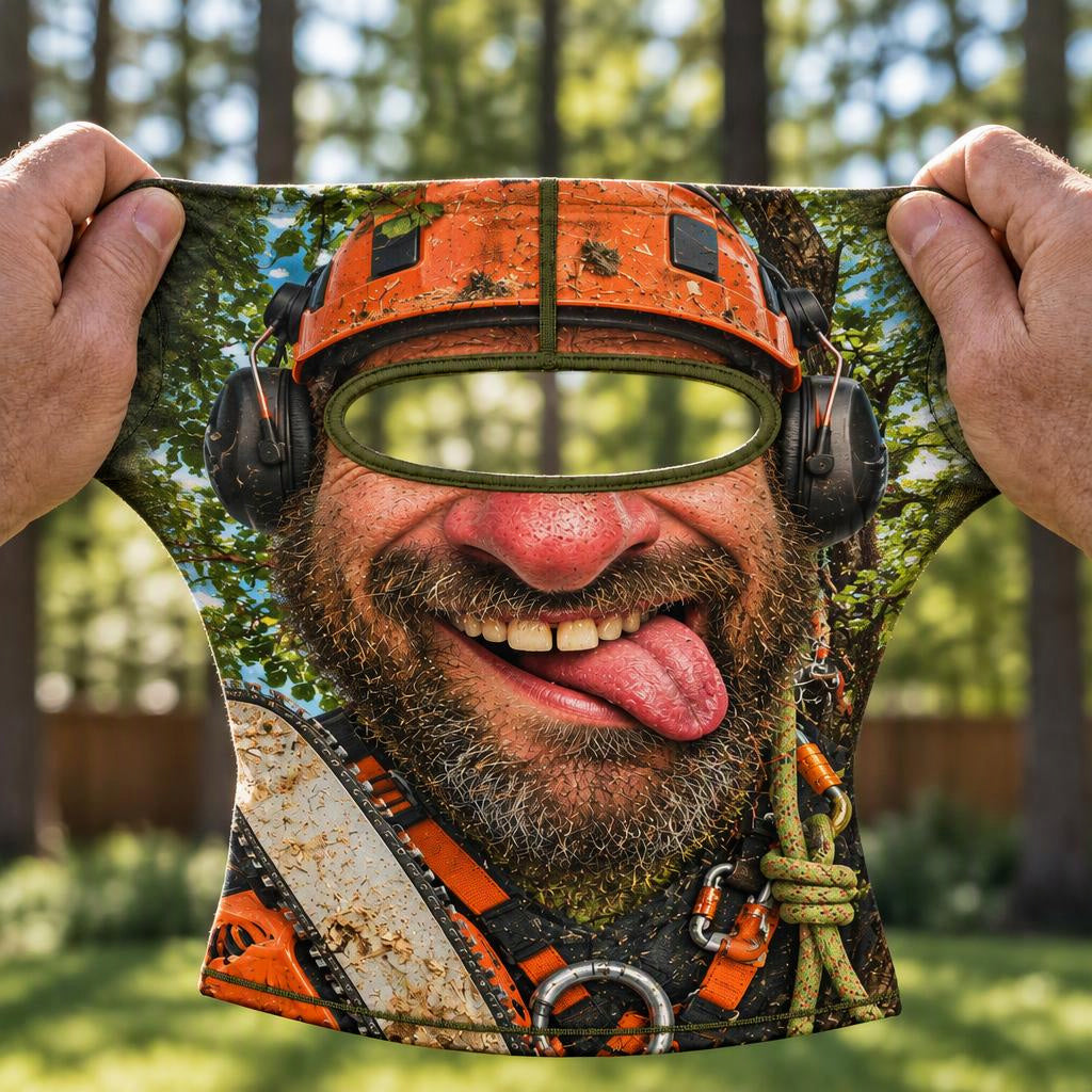 Funny Arborist Tree Climber Face Mask Balaclava