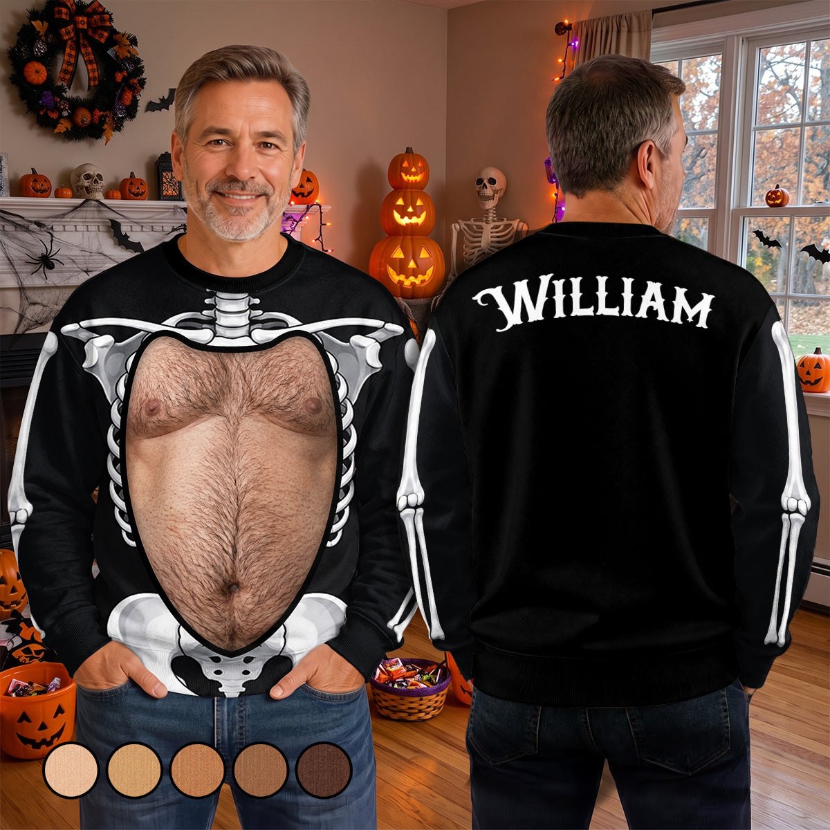 Show Off That Boo Belly Personalized 3D Sweatshirt