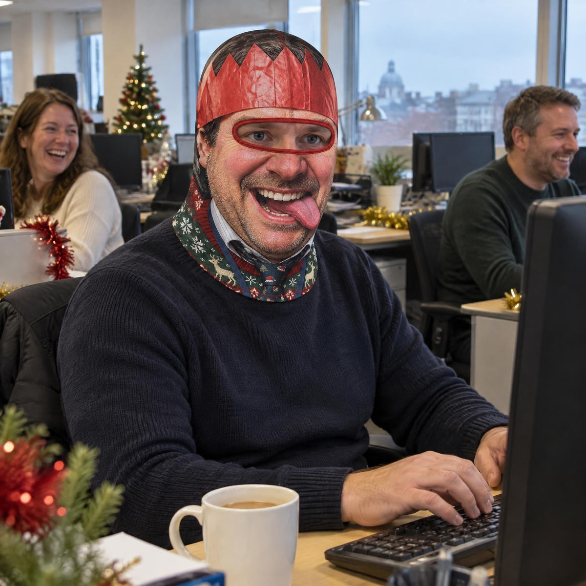 Secret Santa Funny Face Mask Balaclava