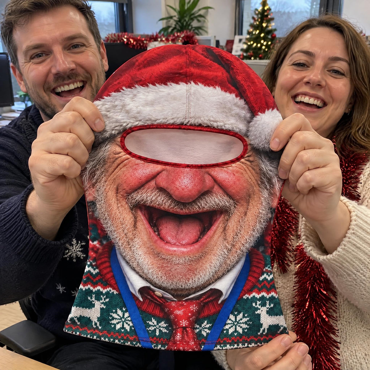 Secret Santa Funny Face Mask Balaclava