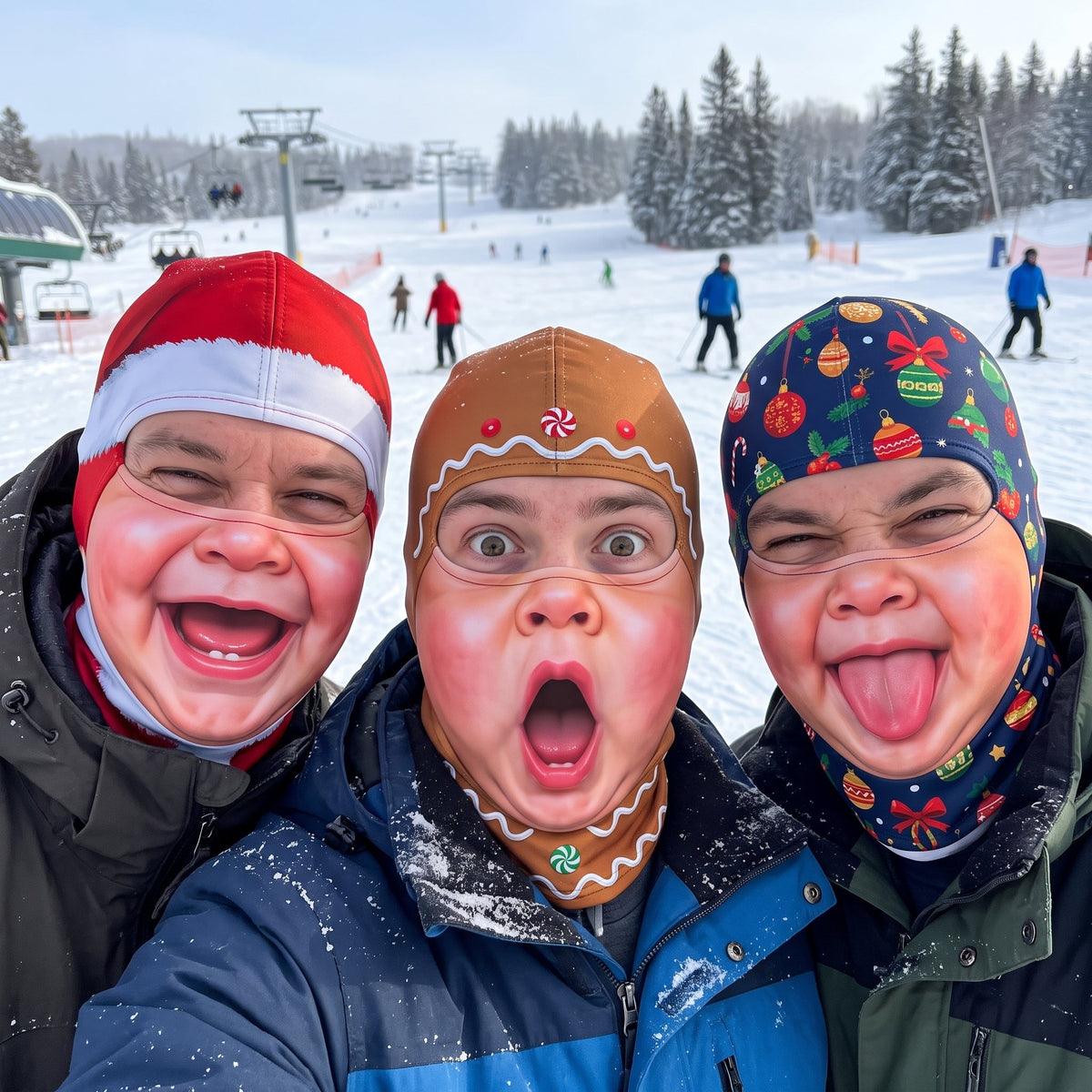 Funny Baby Face Christmas Face Mask Balaclava