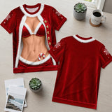 Mrs. Claus But Make It Spicy Personalized All-Over-Print T-Shirt