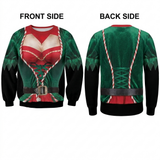 Too Hot For Christmas Personalized 3D Sweatshirt