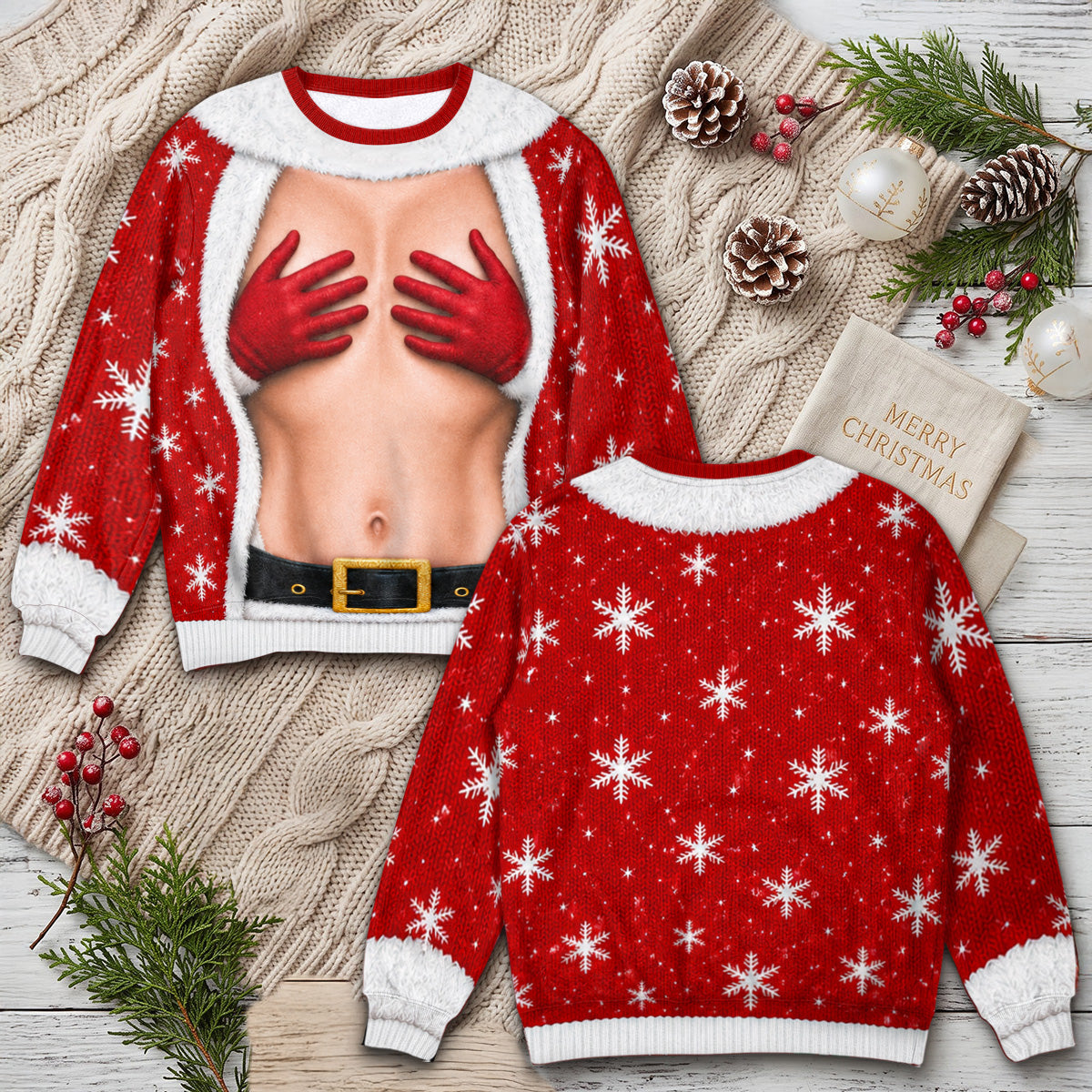 Boldly Merry Together Personalized 3D Sweatshirt