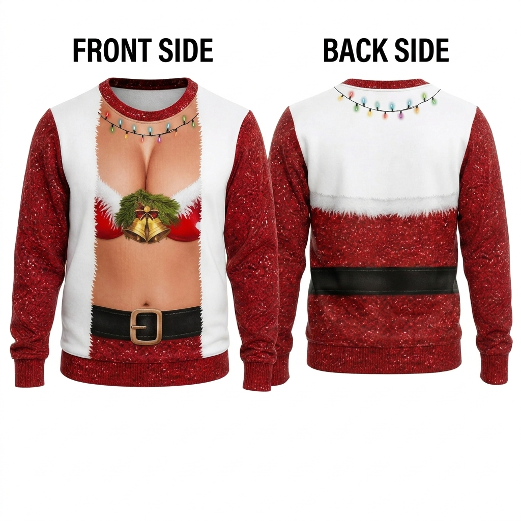 Too Hot For Christmas Personalized 3D Sweatshirt