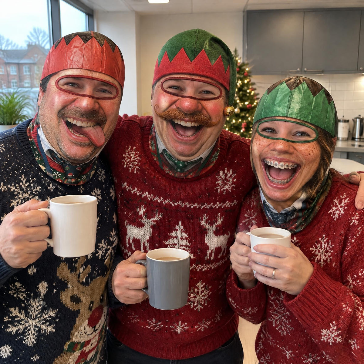 Secret Santa Funny Face Mask Balaclava
