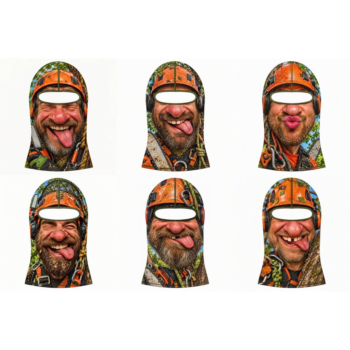 Funny Arborist Tree Climber Face Mask Balaclava