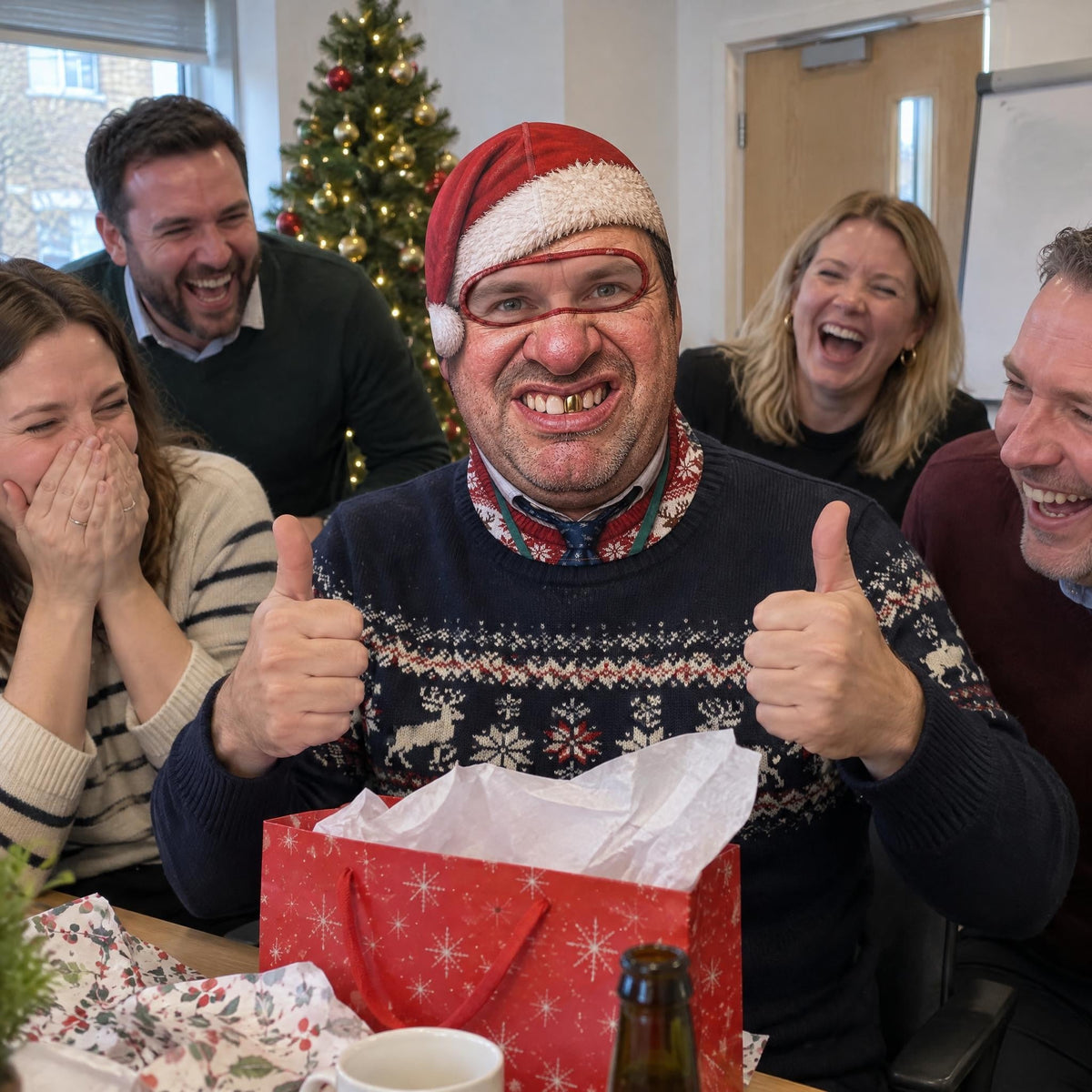 Secret Santa Funny Face Mask Balaclava