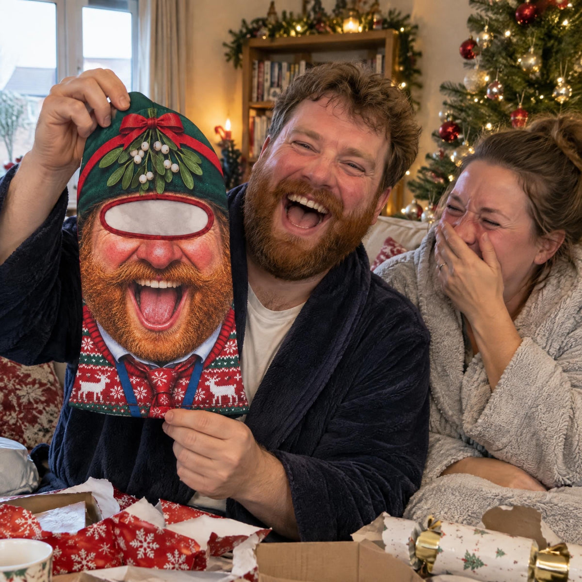 Secret Santa Funny Face Mask Balaclava